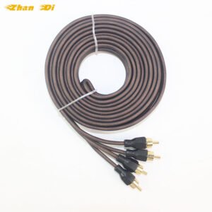 Zhan Di OEM factory 2CH RCA cable Pure copper audio wire R-135